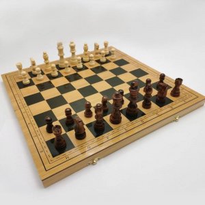 W&K DUŻE PREZENTOWE MAGNETYCZNE SZACHY DREWNIANE 39cm 2