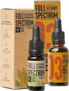 Cosma Cannabis Full Spectrum niefiltrowany olejek CBD+CBDA 6% - 10ml (dla ludzi) + Witamina D3 30ml GRATIS! 1