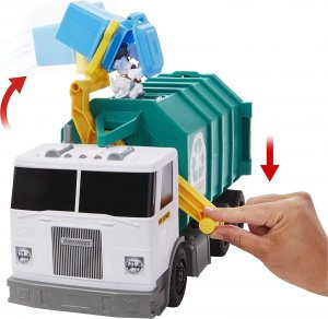 Kosz na śmieci Mattel Matchbox duża śmieciarka do recyklingu światło/dźwięk + kosz na śmieci 5