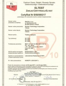 Brymen Tester elektryczny Brymen 12-1000V BT71EU 2
