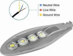 Tech-Led LATARNIA LAMPA ULICZNA PRZEMYSŁOWA LED 200 W Wwa 9