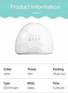 Lampa do paznokci Tech-Led Lampa UV LED 48w SUN ONE DO PAZNOK 3