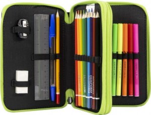 Piórnik Derform Piórnik podwójny z wyposażeniem Pixele 4