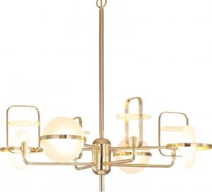 Lampa wisząca Copel Modernistyczny żyrandol CGLENSCH80 salonowa lampa złota 1