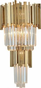 Lampa wisząca Copel Ścienna lampa glamour CGPIPORGWALL pokojowy kinkiet mosiądz 1