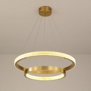 Lampa wisząca Copel Sypialniana lampa wisząca CGZING60A nad łóżko LED 50W złota 2