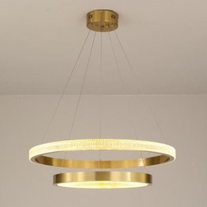 Lampa wisząca Copel Sypialniana lampa wisząca CGZING60A nad łóżko LED 50W złota 3