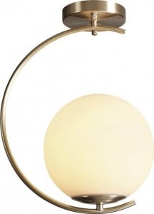 Lampa wisząca Copel Sufitowa lampa nowoczesna CGSICKC szklana kula mosiądz 1