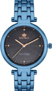 Zegarek Gino Rossi Niebieski DAMSKI zegarek z czarną tarczą 1