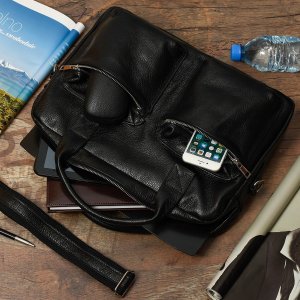 Torba Beltimore Beltimore torba męska skórzana Duża czarna laptop J15 2