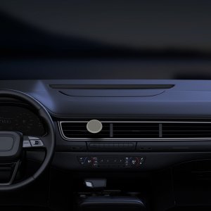 Baseus Baseus C01 samochodowy uchwyt magnetyczny do smartfona na kratkę wentylacyjną szary (SUCC000102) 9