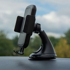 4kom.pl Uchwyt samochodowy Uniwersalny Holder do auta na telefon szybę/ deskę Black 9