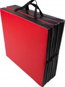 UnderFit Materac gimnastyczny 3-częściowy UF9551 180 cm x 60 cm x 6 cm czerwony twardy 2