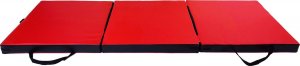 UnderFit Materac gimnastyczny 3-częściowy UF9551 180 cm x 60 cm x 6 cm czerwony twardy 4