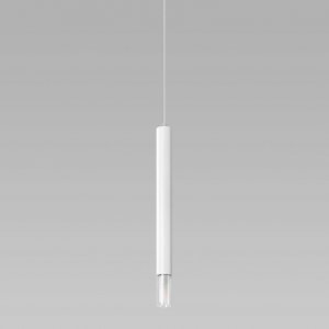 Lampa wisząca Sollux Metalowa lampa wisząca SL.0957 salonowa tuba nad stół biała 1