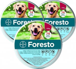 Bayer BAYER Foresto Obroża przeciw kleszczom i pchłom dla psów powyżej 8kg x3 1