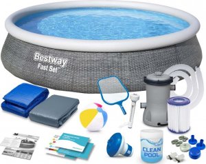 Bestway Basen ogrodowy rozporowy 396 x 84 cm zestaw 16w1 Bestway 57376 1