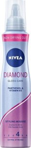 Nivea Nivea Hair Styling Diamond Gloss Care Pianka do włosów   150ml 1