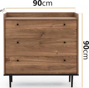 Ravio Komoda z trzema szufladami Nero K3SZ 4