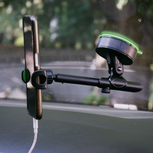 4kom.pl Uchwyt samochodowy Holder do auta uniwersalny teleskopowy na kokpit deskę szybę Czarny 2