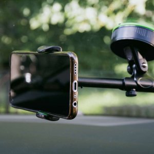 4kom.pl Uchwyt samochodowy Holder do auta uniwersalny teleskopowy na kokpit deskę szybę Czarny 8