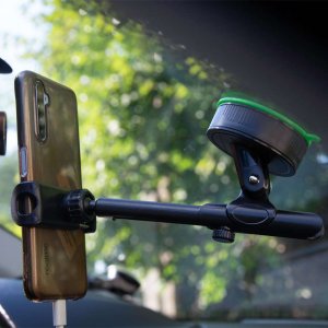 4kom.pl Uchwyt samochodowy Holder do auta uniwersalny teleskopowy na kokpit deskę szybę Czarny 10