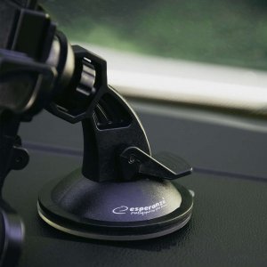 4kom.pl Uchwyt samochodowy holder na telefon tablet na szybę deskę kokpit Czarny 5