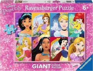 Ravensburger Puzzle 125el podłogowe Księżniczki. Disney Princess 097890 Ravensburger 1