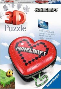 Ravensburger Puzzle 3D 54el Serce Minecraft 112852 Ravensburger 1