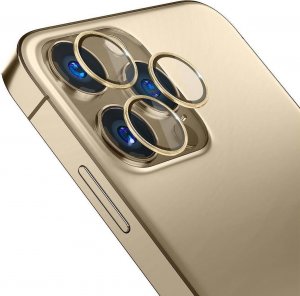3MK Szkło hybrydowe na obiektyw aparatu 3MK Lens Protection Pro Apple iPhone 14 Pro/14 Pro Max złoty/gold 2
