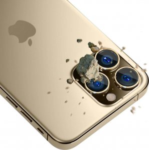 3MK Szkło hybrydowe na obiektyw aparatu 3MK Lens Protection Pro Apple iPhone 14 Pro/14 Pro Max złoty/gold 3