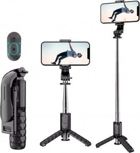 Statyw Alogy Tripod selfie stick stabilizator Alogy uchwyt do telefonu Bluetooth led uniwersalny 1