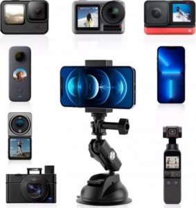 Telesin Przyssawka Uchwyt Na Szybę Do Gopro Hero 11 10 9 8 / Te-suc-011 2