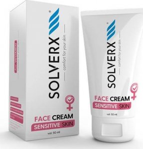Solverx Sensitive - krem do pielęgnacji twarzy dla kobiet do skóry wrażliwej 50ml 1