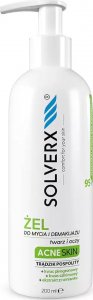 Solverx Acne Skin żel do mycia i demakijażu twarzy i oczu do skóry trądzikowej i tłustej 200ml 1