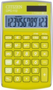 Kalkulator Citizen Kalkulator biurowy CITIZEN CPC-112 GRWB, 12-cyfrowy, 120x72mm, zielony 1