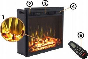 Aflamo WKŁAD KOMINKOWY AFLAMO LED 40 8