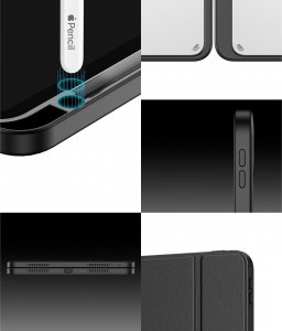 Etui na tablet Dux Ducis Dux Ducis Magi etui do iPad Pro 11'' 2021 / 2020 / 2018 / iPad Air (4. generacji) pokrowiec smart cover z podstawką i schowkiem na Apple Pencil czarny 19