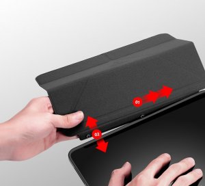 Etui na tablet Dux Ducis Dux Ducis Magi etui do iPad Pro 11'' 2021 / 2020 / 2018 / iPad Air (4. generacji) pokrowiec smart cover z podstawką i schowkiem na Apple Pencil czarny 7