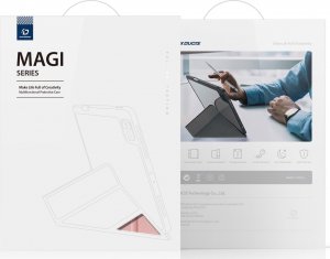 Etui na tablet Dux Ducis Dux Ducis Magi etui do iPad 10.2'' 2021 / 2020 / 2019 pokrowiec smart cover z podstawką i schowkiem na Apple Pencil różowy 17