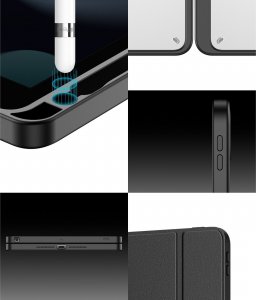 Etui na tablet Dux Ducis Dux Ducis Magi etui do iPad 10.2'' 2021 / 2020 / 2019 pokrowiec smart cover z podstawką i schowkiem na Apple Pencil różowy 20
