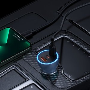 Ładowarka Baseus Golden Contactor Pro Jednoczęściowa 1x USB-A 2x USB-C 3 A  (6932172612825) 17