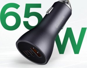 Ładowarka Baseus Golden Contactor Pro Jednoczęściowa 1x USB-A 2x USB-C 3 A  (6932172612825) 2
