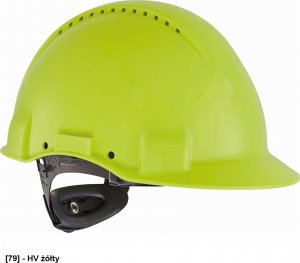 3M G3000 - hełm przemysłowy - HV żółty. 7
