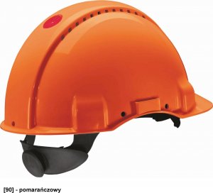 3M G3000 - hełm przemysłowy - czerwony. 3