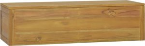 vidaXL vidaXL Łazienkowa szafka ścienna, 110x45x30 cm, lite drewno tekowe 1