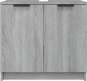 vidaXL Szafka łazienkowa, szary dąb sonoma, 64,5x33,5x59 cm 7