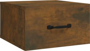 vidaXL Wiszące szafki nocne, 2 szt., przydymiony dąb, 35x35x20 cm 6