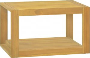vidaXL vidaXL Półka do łazienki, 60x45x35 cm, lite drewno tekowe 1