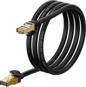 Baseus Baseus Speed Seven szybki kabel sieciowy RJ45 10Gbps 1.5m czarny (WKJS010201) 1